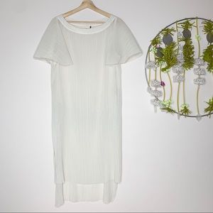 Akemi & Kin Anthropologie White Sheer Blouse